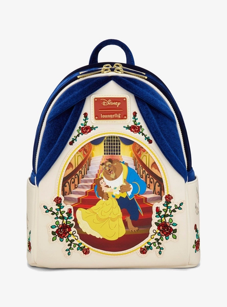 Loungefly Disney Beauty and the Beast Belle & Beast Velvet Mini Backpack — BoxLunch Exclusive