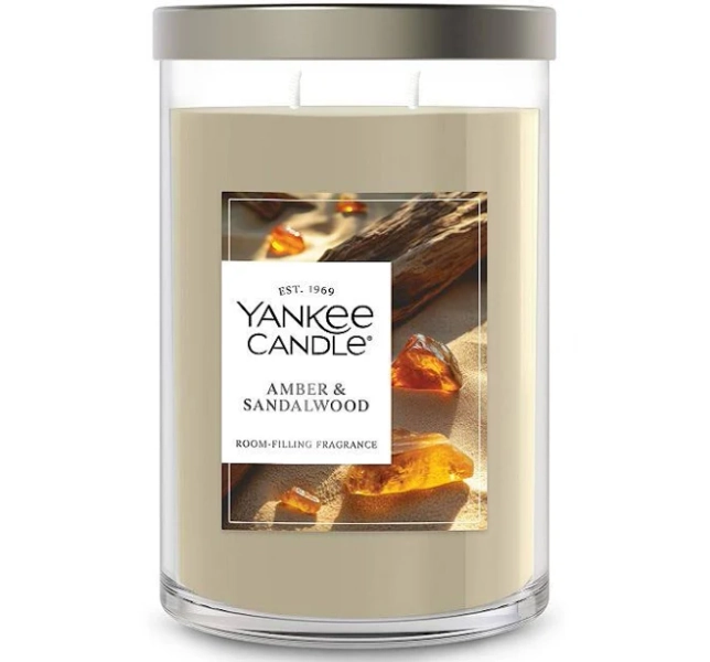 Yankee Candle Signature Amber & Sandalwood Large Tumbler Candle