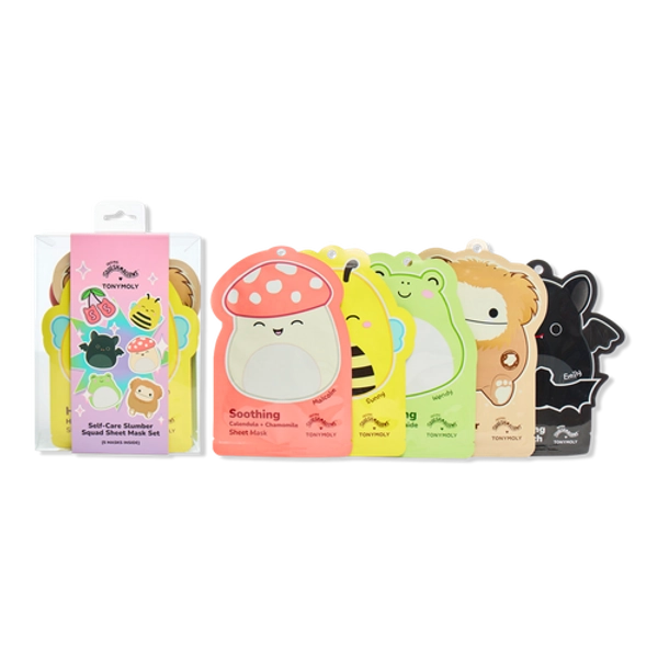 Squishmallows Slumber Squad Self Care Sheet Mask Set