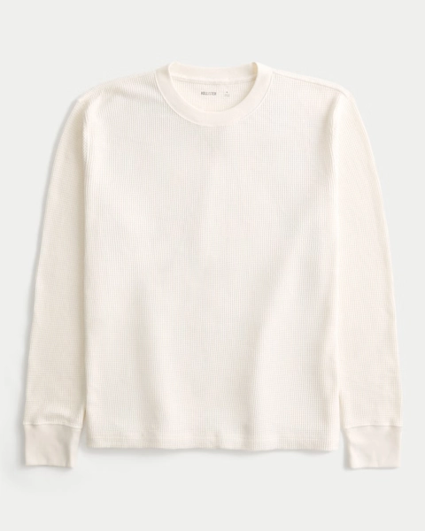 Relaxed Thermal Long-Sleeve Crew Shirt