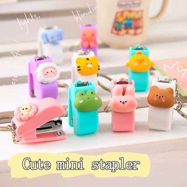 Cute Mini Stapler Portable Staple Students Paper Binder Stationery School Office Supplies kawaii Stapler Binding tools - AliExpress 21