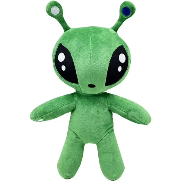 Green Alien Plush Toy – 13.4 Inch Collectible Alien Plushie for Animation Fans and Doll Toys Fans – Durable Soft Alien Creature Stuffed Animal Dolls
