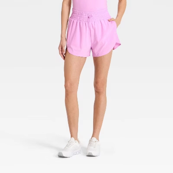 Women's Active Light Woven High-Rise Shorts 3" - All In Motion™ Light Violet S