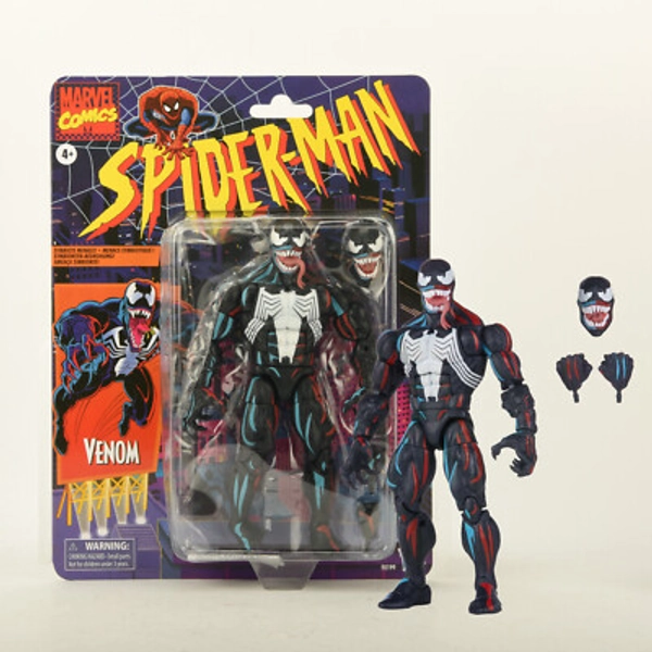 Hasbro Marvel Legends Venom Retro Spiderman 6" Action Figure *Dented Packaging* 5010993882762| eBay