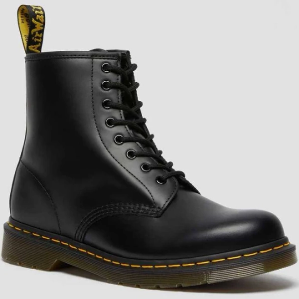 Dr. Martens, 1460 Smooth Leather Lace Up Boots in Black, Size M 13 - School Shoes
