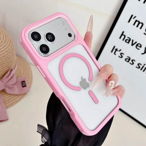 # summeratmosphere transparent four-corner shock-proof and drop-proof, suitable for iPhone1716151413ProMax Plus magnetic phone case, military-grade drop-proof, compatible with MagSafe wireless charging # DealsForYouDays,back to school,back to school haul