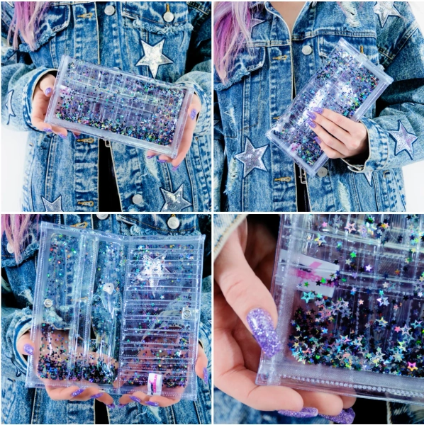 Liquid Glitter Wallets (Full Size)