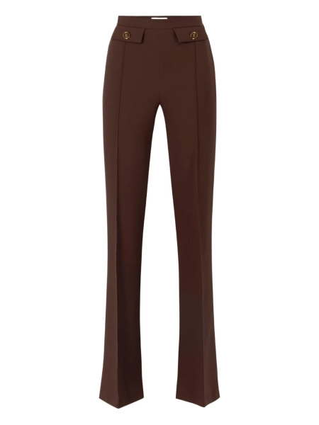 Elisabetta Franchi pantalon évasé à taille boutonnée | 44