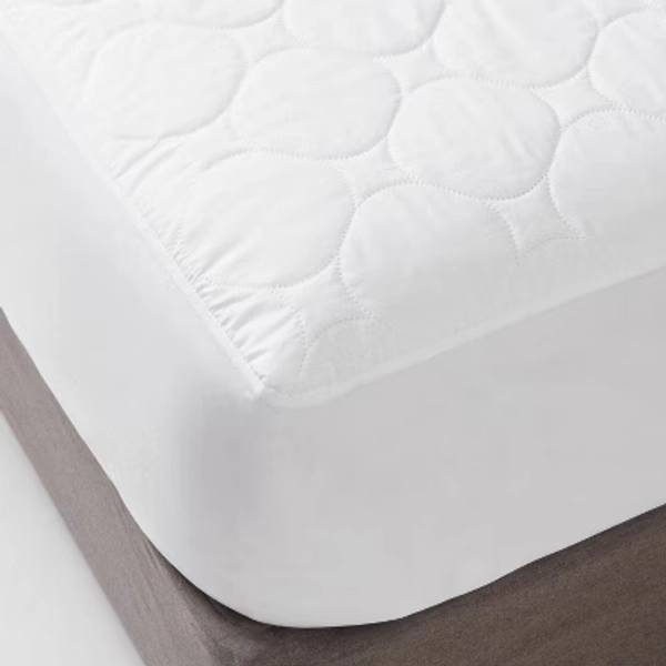 Twin/Twin XL Waterproof Quilted Mattress Pad - Room Essentials™: Microfiber, Stain Release, 180 Thread Count