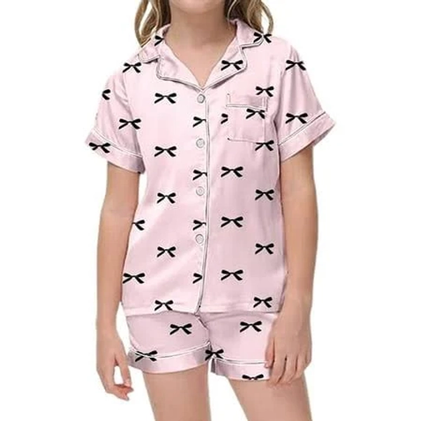 Girls' Bow Pajama Set