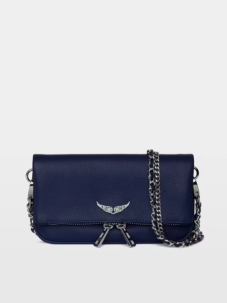 Rock Nano Clutch in Electric Blue Leather | Zadig&Voltaire
