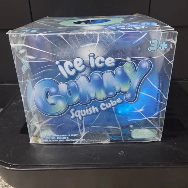Viral Five Below Ice Ice Gummy Squish Cube Blue