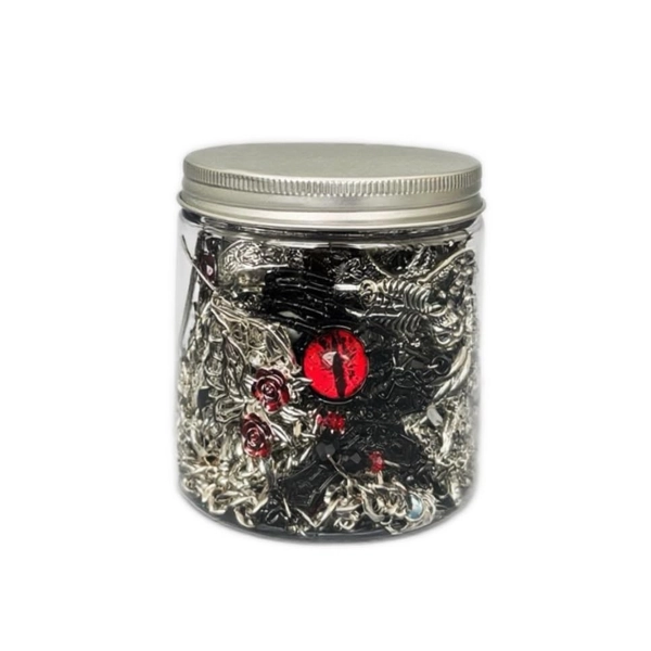 Jollyhit Gift-Ready Mystery Jewelry Jar - 30pcs Light Gothic Witchy Surprise ...