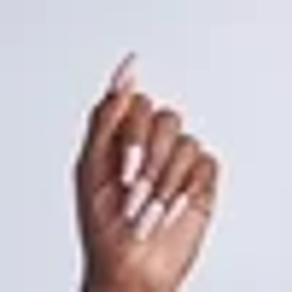 KISS LUXE Press On Nails, ‘Wandering Tide’, White, Long Coffin, 32 Count