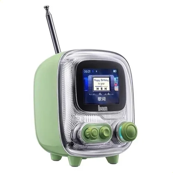 Alto-falante Bluetooth Inteligente Tiivoo-2 Retro Tv Com Álb