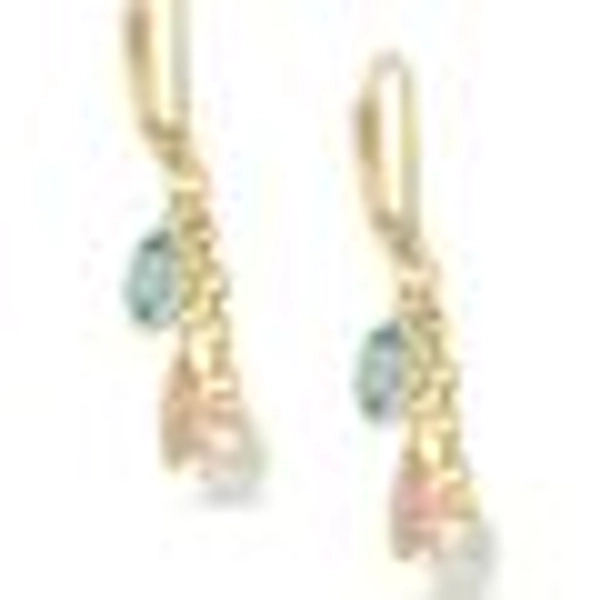 CZ & Pearl Charms Earrings