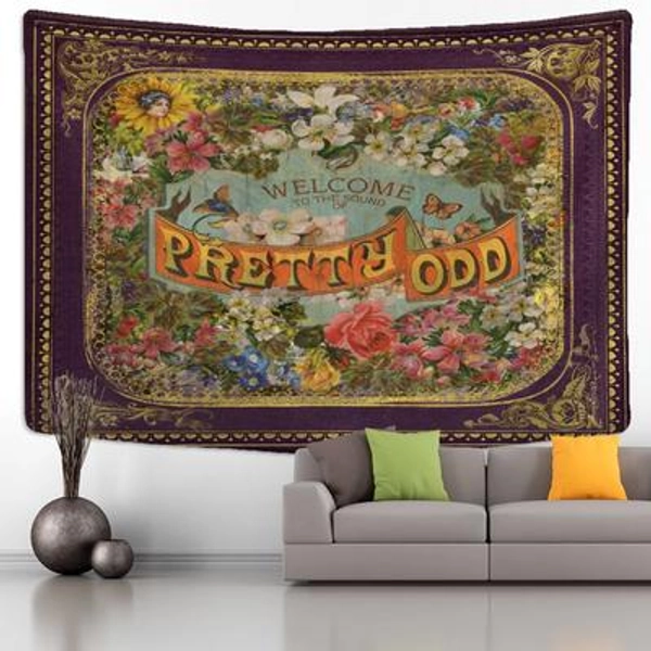 Hippie Tapestry, Retro Illusion Aesthetic Living Room Trippy Boho Wall Hanging , Bohemian Tapestry