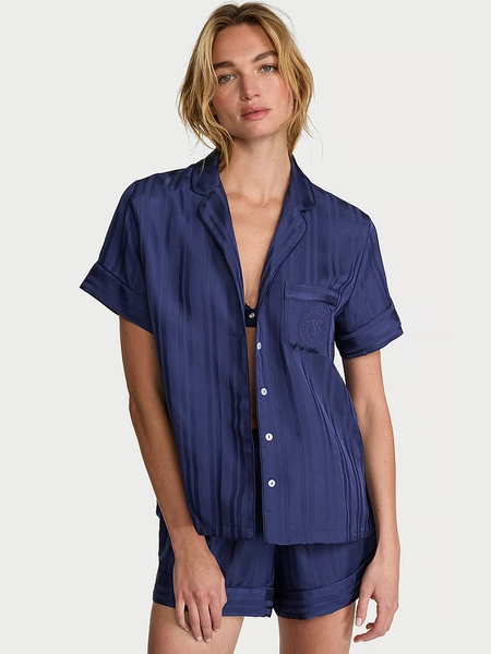 Signature Satin Short Pajama Set