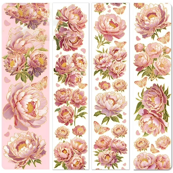 Jesscasday Crafting Tape Flower Tape Artist Tape Green Plant Tape PET Tape Decorative Tape