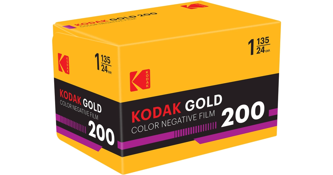 Kodak Eastman GOLD 200 Color Negative Film (35mm Roll Film, 24 Exposures)