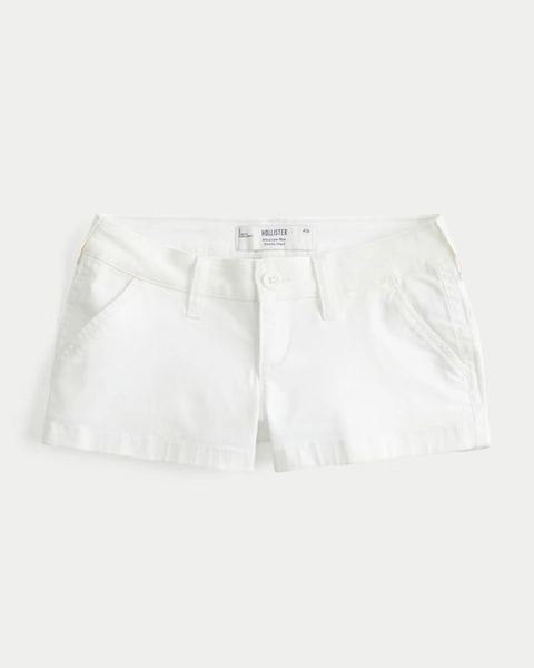 Twill Shortie Shorts