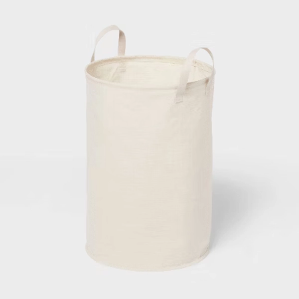 Canvas Pop-Up Laundry Hamper - Brightroom™: Beige, 75L Capacity, Kids & Baby Clothes Sorter, No Assembly Required