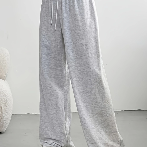 Women's Casual Loose Drawstring Pants - Beige, Soft Stretch Fabric, Perfect for Spring, Summer & Fall | Everyday Comfort Wear | Relaxed Fit Style