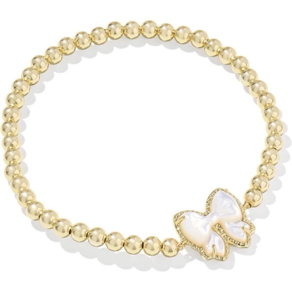 Kendra Scott Haley Bow Stretch Bracelet with Mother-of-Pearl