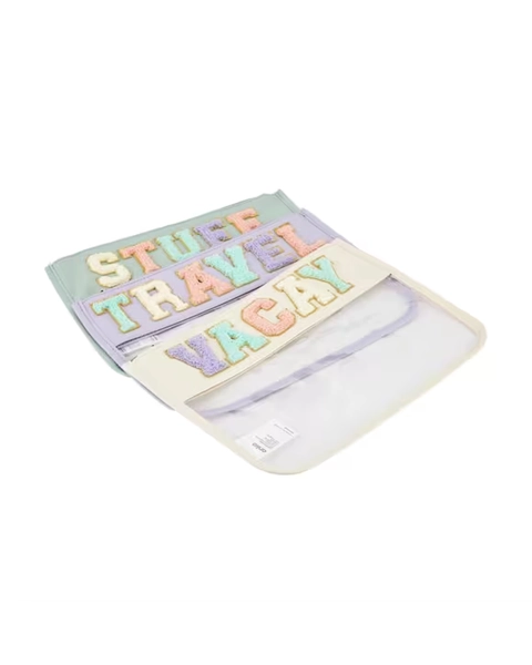 3 Piece Letter Pouch - Clear