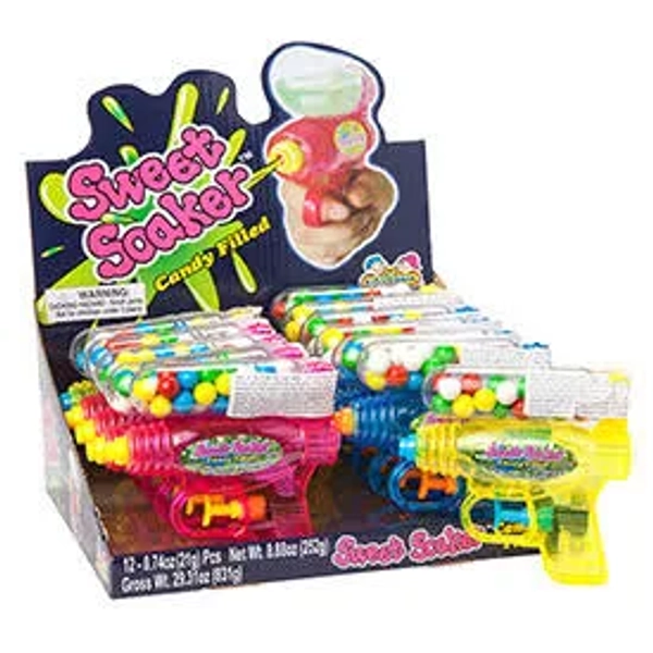 Candy Factory Sweet Soaker Water Pistol Assorted Fruit Flavor Candy