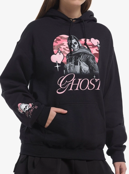 Call Of Duty Ghost Glitter Hearts Hoodie