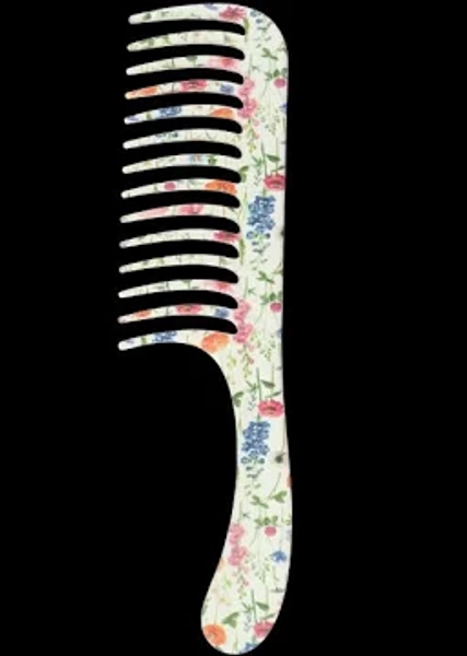 Denman Floral Fantasies Wide Tooth Detangler Comb