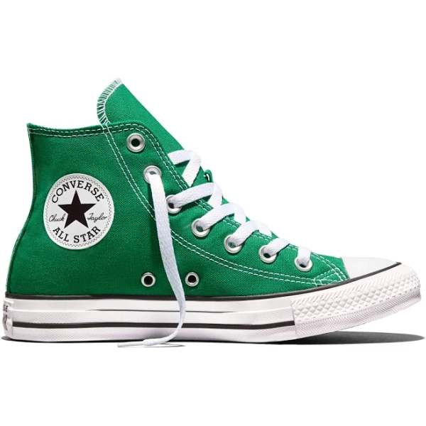 Converse Chuck Taylor All Star Canvas High Top Shoe In Green, Size 13 (M) / 15 (W)