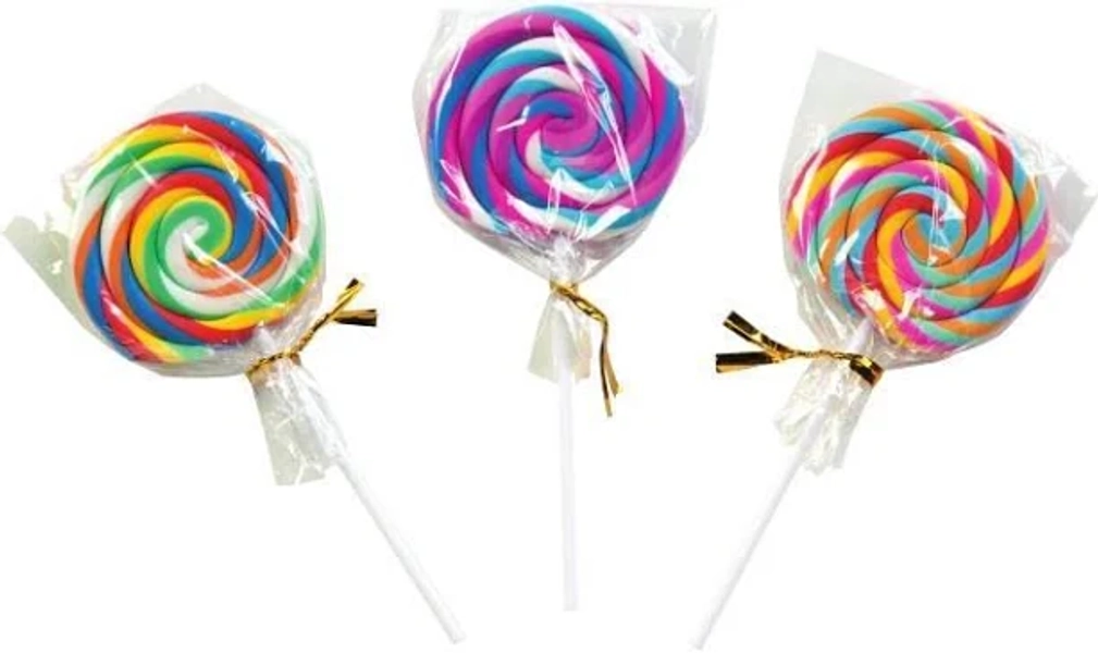 Geddes Swirl Pop Erasers Scented Case Pack 24