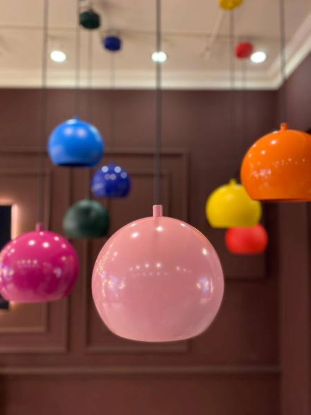 Pink Pendant Light, Baby Pink Pendant, Colourful Pendant, Modern Pendant Lamp, Bedroom Light Decor, Kids Room Pendant, Decorative Pendant