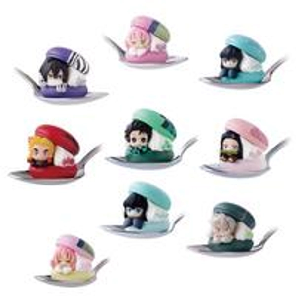 Bandai  Demon Slayer: Kimetsu no Yaiba Chara Macaron 2-in Figure Blind Pack (Styles May Vary)