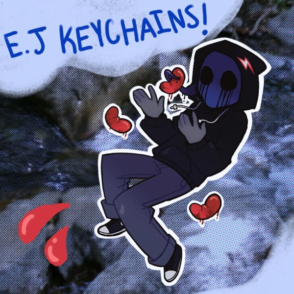 EYELESS JACK 2.25” Keychain || Creepypasta