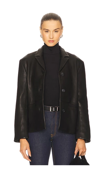 Marlo Leather Blazer