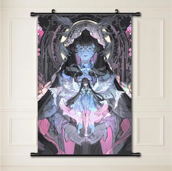 Genshin Impact  columbina  Anime Wall Scroll Painting Poster Art Hanging Tapestry for Home or Office Decor