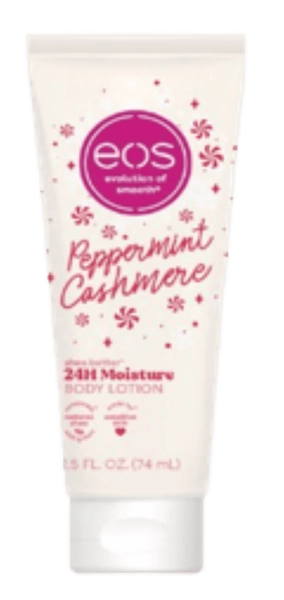 eos Travel Shea Better 24H Moisture Body Lotion, Peppermint Cashmere, 2.5 fl oz