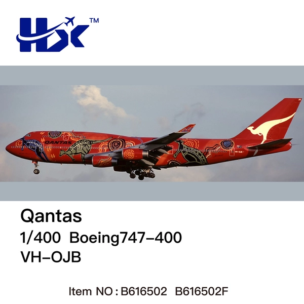 Qantas B747-400 "Wunala Dreaming" VH-OJB B616502 1:400