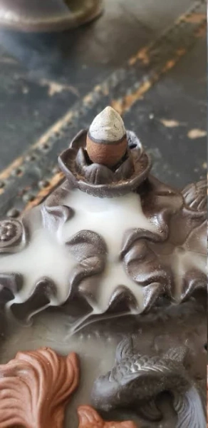 Citronella backflow incense cones, hand dipped incense cones ~ Keep those pesky mosquitoes at bay with citronella, eucalyptus, and geranium.