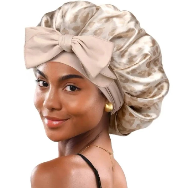 Satin Bonnet with Tie Band