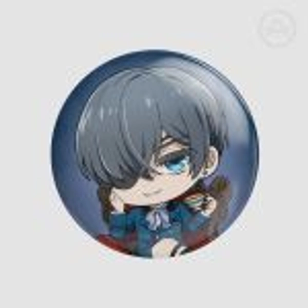 Ciel Phantomhive Round Badge Button Pin (Kuroshitsuji) by Cilius - ACGGOODS