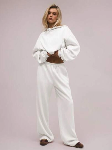 MUSERA Oversized Fleece Sweatpants Vacation Airport Casual 90's Summer Airport Fall Autumn Winter Christmas Thanksgiving