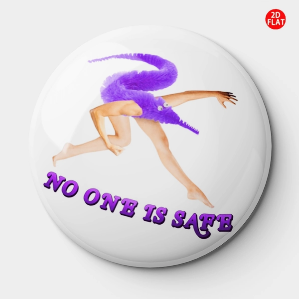 (2D FLAT) "No One Is Safe" Is The Latest Cartoon Anime Pin/Brooch/Badge for 2026, Suitable for Small Additions Such As Clothing, Hats, Backpacks - Fashionable Additions for Friends, Classmates, Colleagues - Cost-Effective Gift Ideas