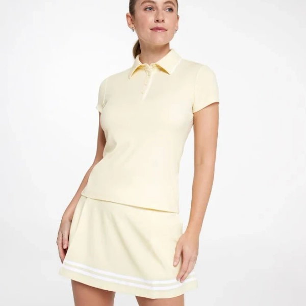 CALIA Women's Golf Rib Short Sleeve Polo