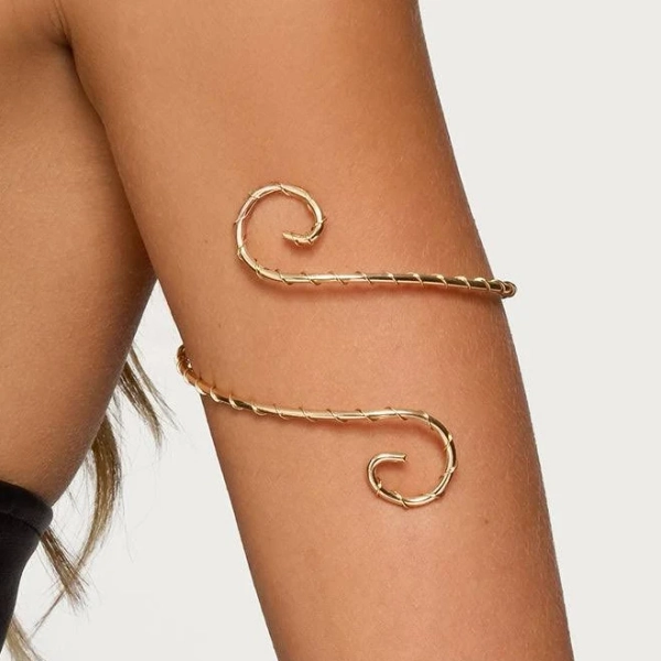 Spiral Twisted Arm Cuff