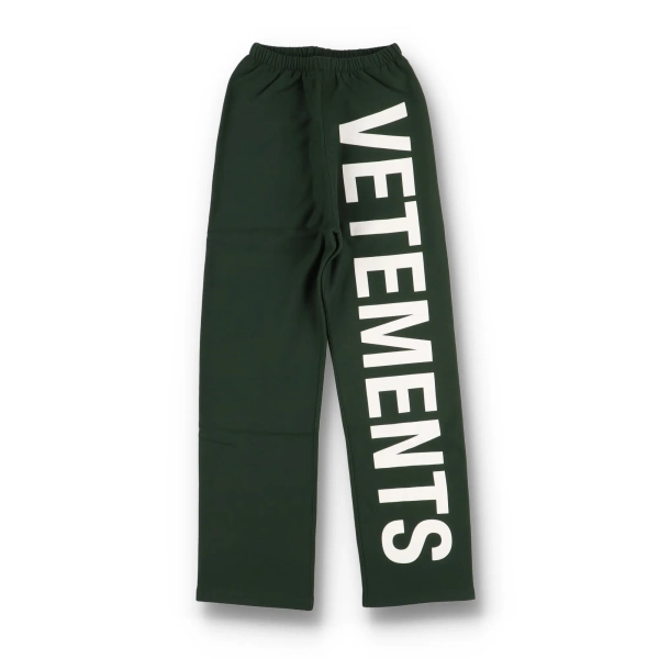 Green Big Logo Sweatpants