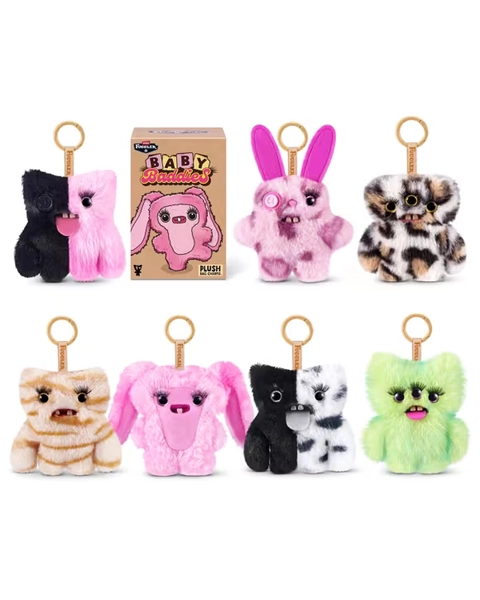 13cm Zuru Fuggler Baby Baddies Plush Toy - Assorted - Assorted - One Size
